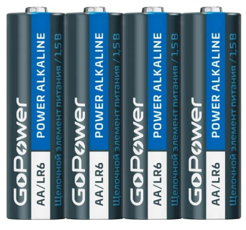 Элемент питания GoPower AA BL4 Alkaline (00-00015601) фото 2